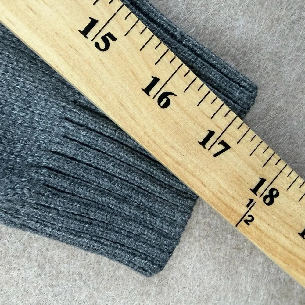 Polo Ralph Lauren Sweater Mens Medium Custom Slim Fit Gray Cable Knit 1/4‎ Zip